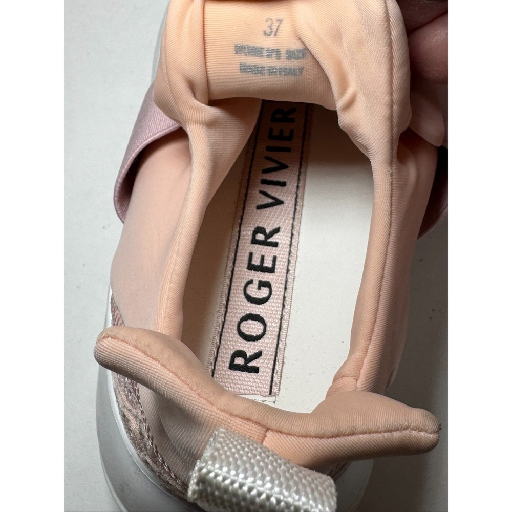 Roger Vivier Viv' Run Pink Mesh Trainers with Buckle size 37 6.5 - 7 - Picture 8 of 8